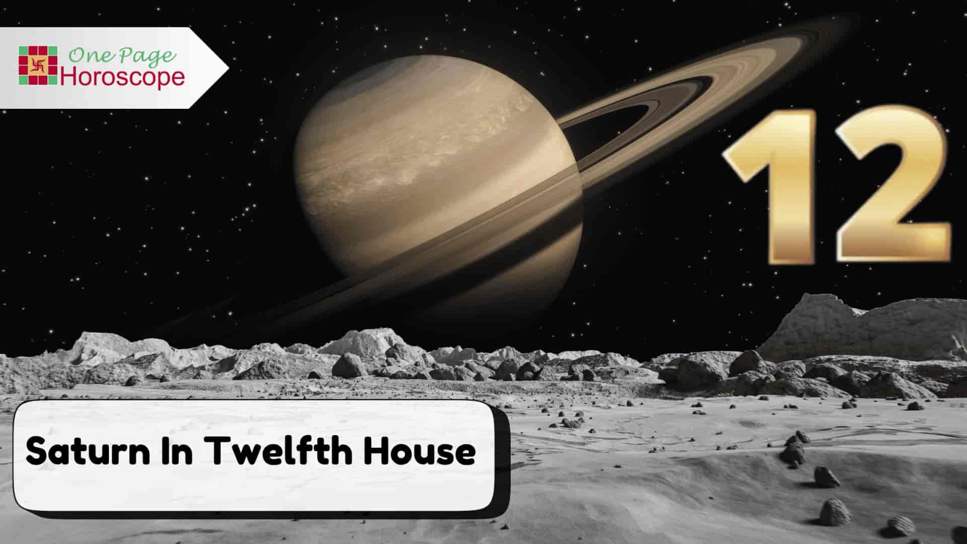 saturn in twelfth house