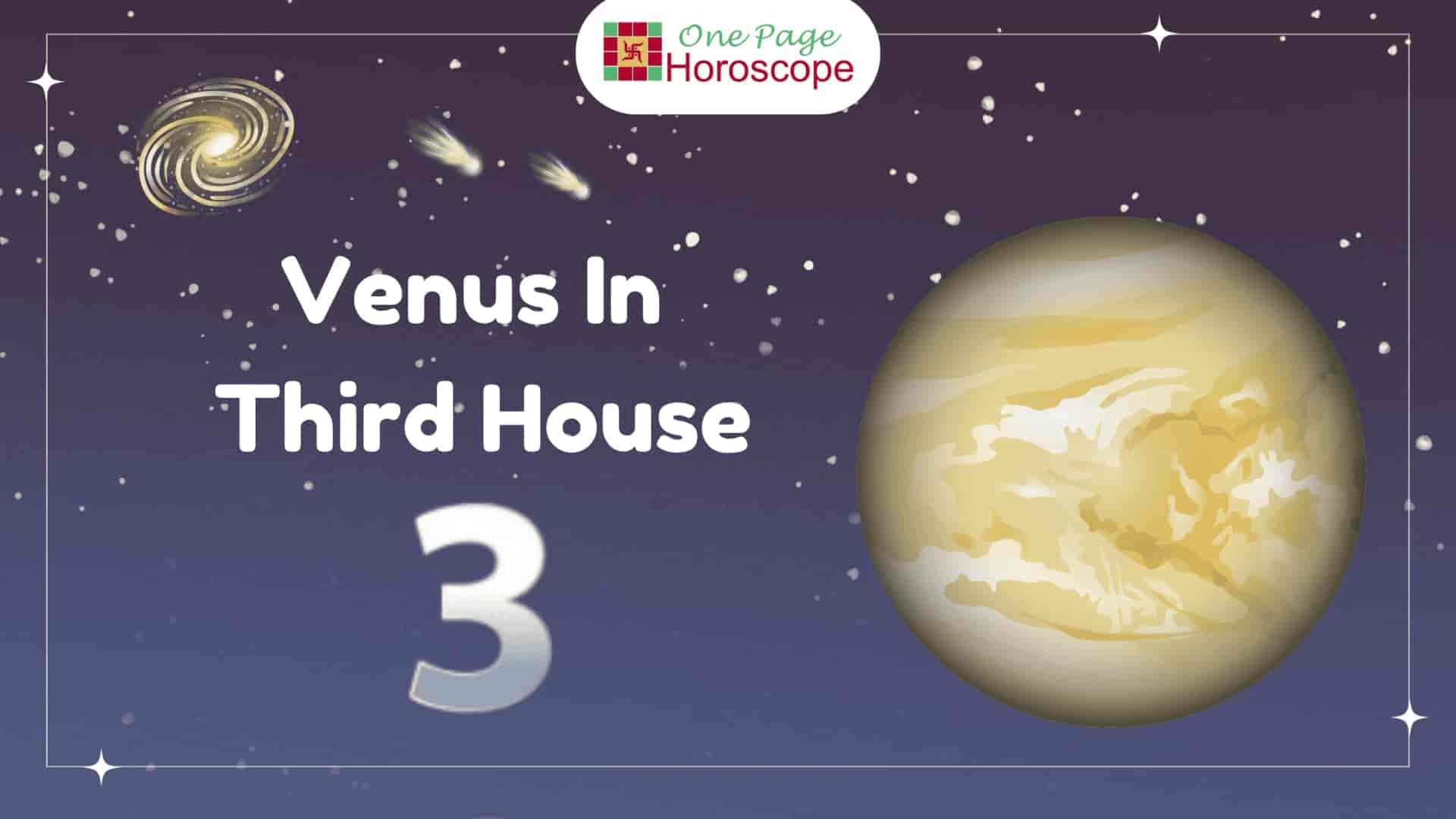 venus in third house