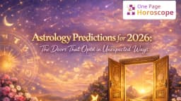 Astrology Predictions for 2026: The Doors That Open in Unexpected Ways