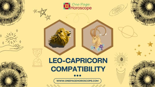 Leo And Capricorn Compatibility