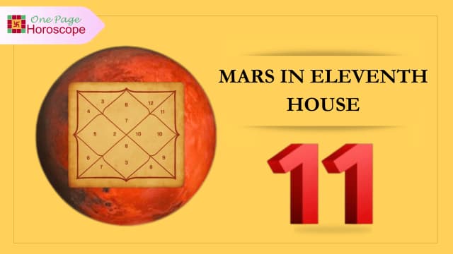 mars in eleveth house