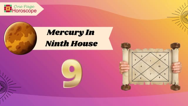 mercury in ninth house