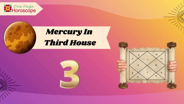 mercury in third house