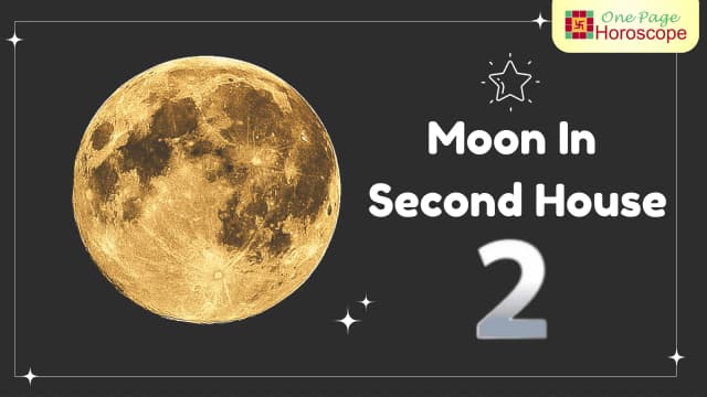 moon in second house
