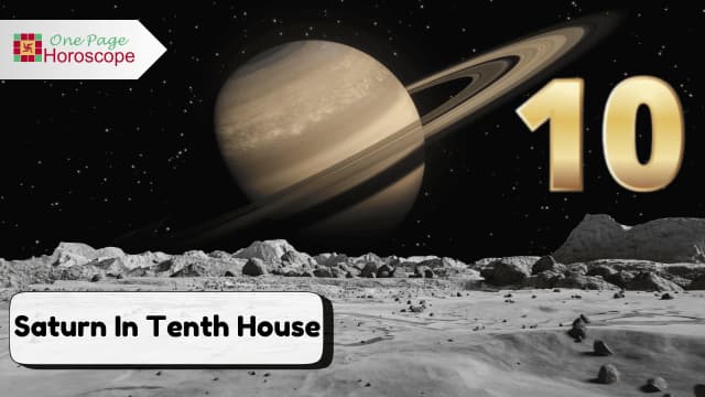 saturn in tenth house