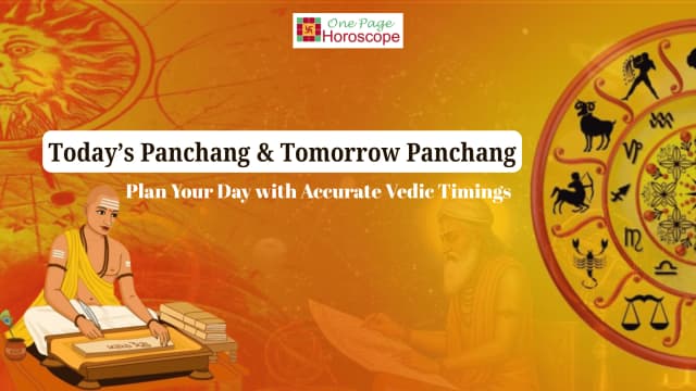 Todays Panchang & Tomorrow Panchang
