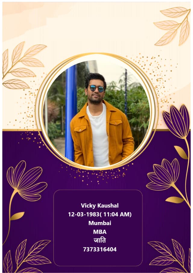 sample bio data template 2