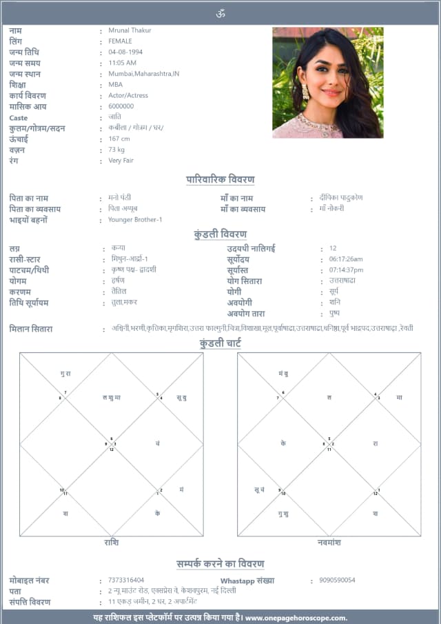 sample bio data template 6