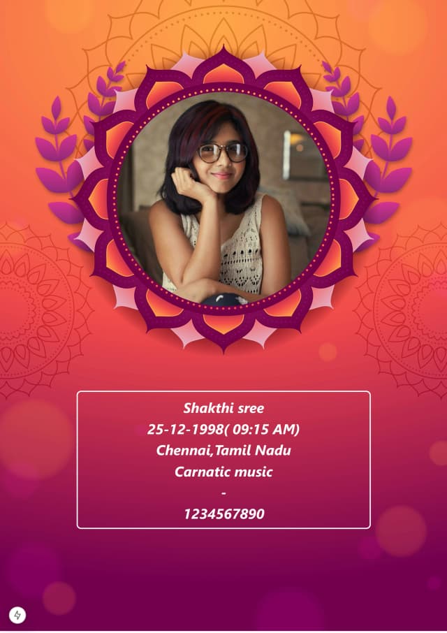 sample bio data template 6