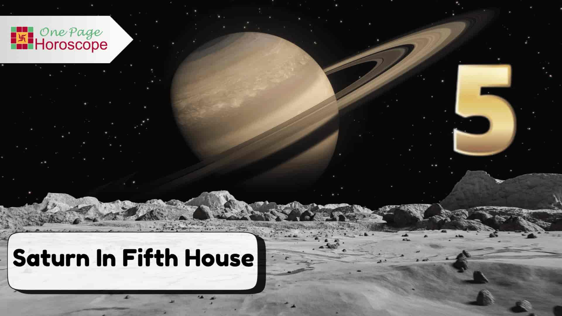 saturn in fifth house